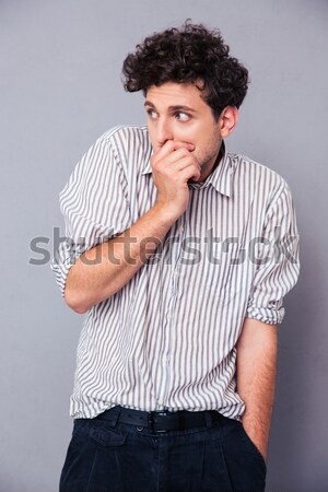 Man covering his nose Stock photo © deandrobot