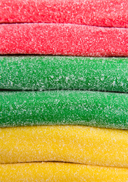 Sweet gummy sticks with different flavor Stock photo © deandrobot