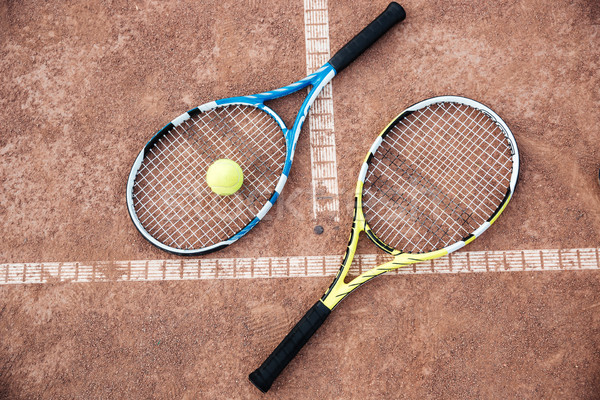 Tennis racquet Stock photo © deandrobot