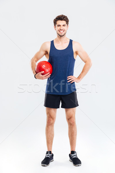 Portrait élégant fitness balle [[stock_photo]] © deandrobot