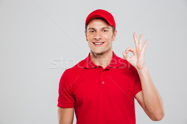 Foto stock: Correio · estúdio · olhando · câmera · isolado