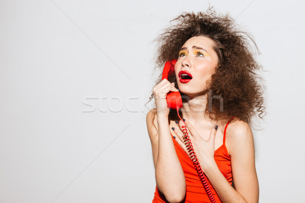 Foto stock: Incomum · modelo · falante · telefone