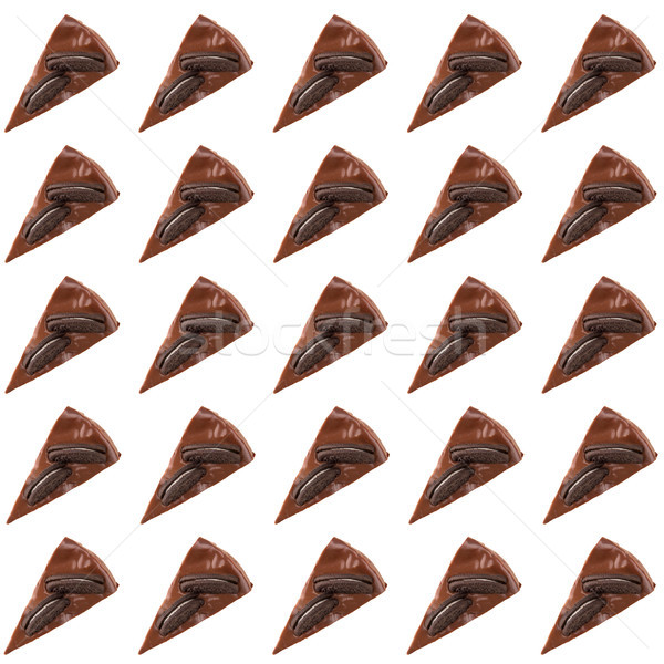 Pattern of chocolate pies Stock photo © deandrobot