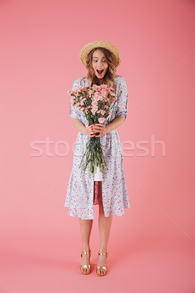 Retrato alegre verano vestido Foto stock © deandrobot