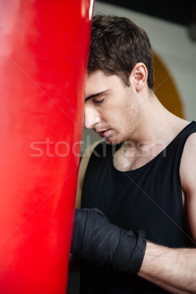 Człowiek bokser nadzieję dobre walki silne Zdjęcia stock © deandrobot