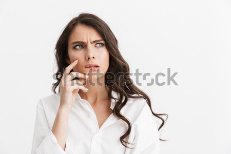 African businesswoman making stop sign Stock photo © deandrobot