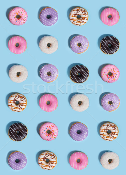 Colorful sweeties donuts Stock photo © deandrobot