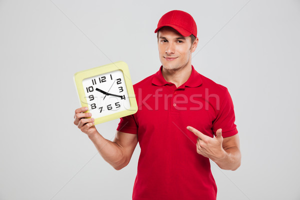 Mensajero reloj mano aislado Foto stock © deandrobot