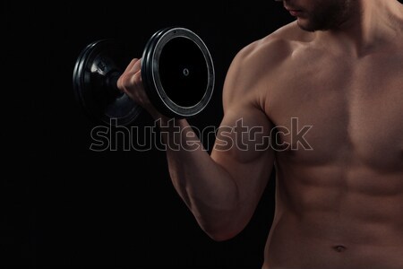 Muscular om antrenament imagine corp Imagine de stoc © deandrobot