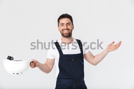 Man with medal showing thumb up Stock photo © deandrobot