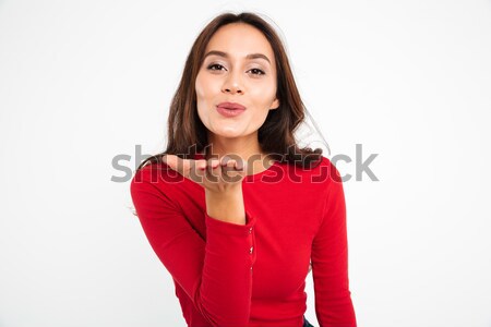 Portrait of a lovely pretty asian woman Stock photo © deandrobot