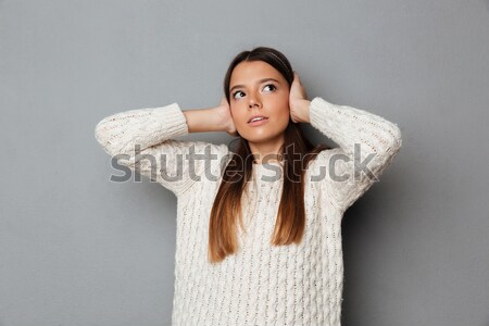 African woman not listening Stock photo © deandrobot