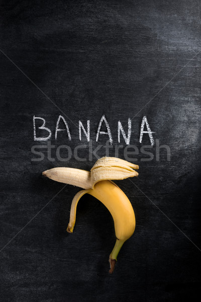 Superior vista imagen frutas plátano oscuro Foto stock © deandrobot