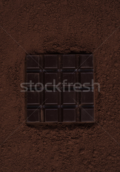 Top pure chocola bar chocolade poeder Stockfoto © deandrobot