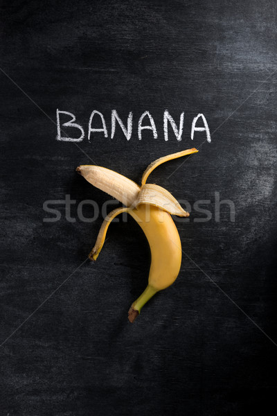 Top view immagine frutta banana buio Foto d'archivio © deandrobot