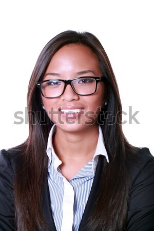 Beautiful woman in glasses looking at camera  Stock photo © deandrobot