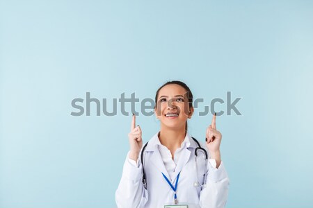 Stock photo: Female doctor holding marker in hand