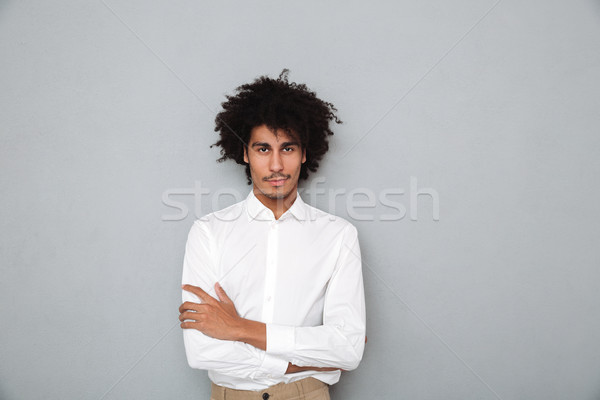 Foto stock: Retrato · jóvenes · África · hombre · blanco · camisa