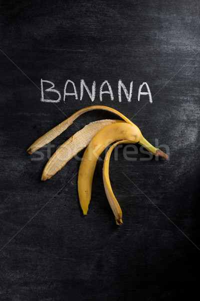 Top view image of fruit banana Stock photo © deandrobot