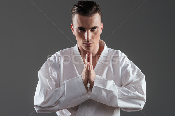 молодые спортсмен кимоно рук изображение Сток-фото © deandrobot