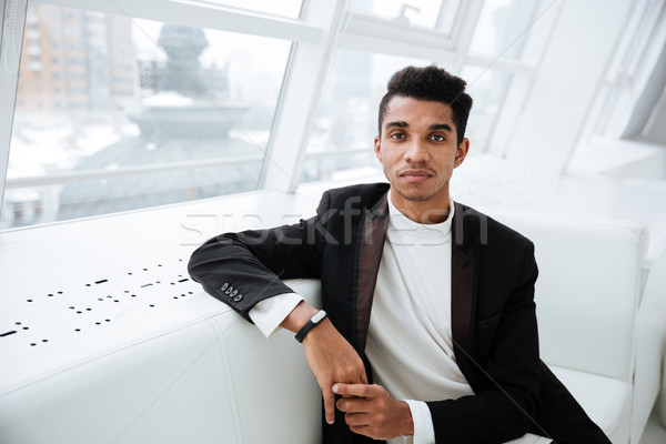 Young african business man Stock photo © deandrobot