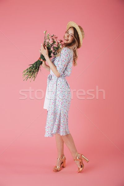 Retrato feliz verano vestido Foto stock © deandrobot
