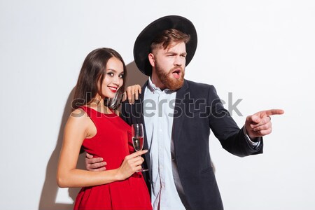 Foto stock: Moda · casal · champanhe · abrir · amor · estudante