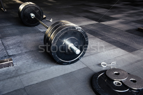 Primer plano imagen fitness gimnasio deportes Foto stock © deandrobot