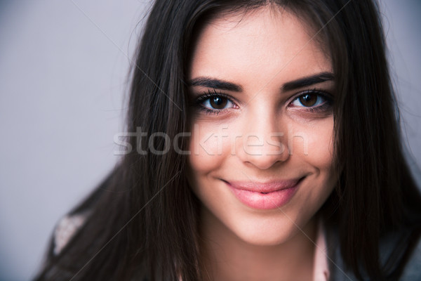 Afbeelding charmant gelukkig vrouw naar Stockfoto © deandrobot