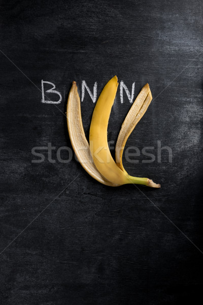 Top view image of fruit banana Stock photo © deandrobot