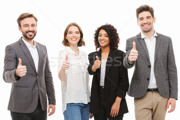 Group of multiracial business people Stock photo © deandrobot