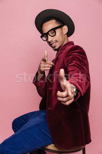 Portrait élégant afro homme veste [[stock_photo]] © deandrobot