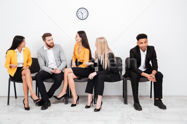 Stock foto: Kollegen · Sitzung · Büro · sprechen · andere · Bild