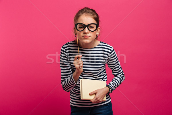 Zagęszczony książki podróbka okulary Zdjęcia stock © deandrobot