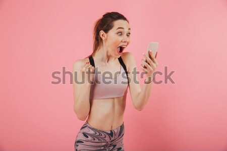 Stock photo: Portrait of seductive young woman in swimsuit