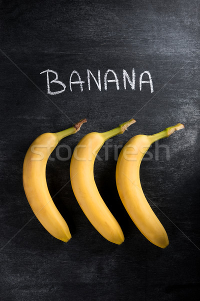 Foto stock: Superior · vista · imagen · frutas · plátano · oscuro