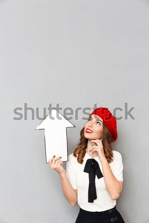 Stock photo: Portrait of a happy smiling girl