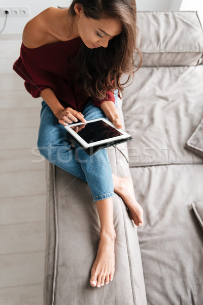 Foto d'archivio: Top · view · maglione · pc · tablet