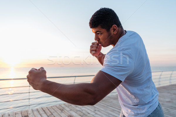 Foto stock: África · boxeo · muelle · manana