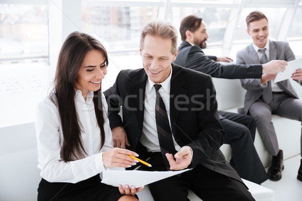 Business partners in office Stock photo © deandrobot