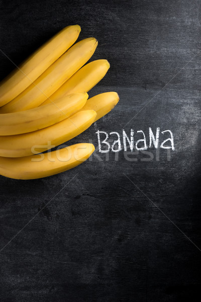 Foto stock: Superior · vista · imagen · frutas · plátano · oscuro