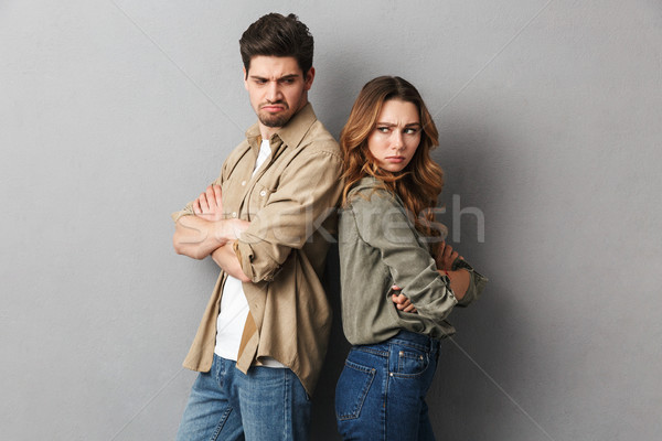 Portrait of an upset young couple having an argument Stock photo © deandrobot