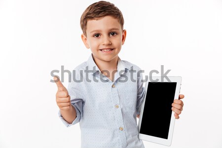 Retrato feliz cute pequeño nino Foto stock © deandrobot