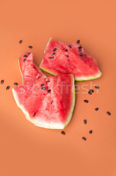 Defekt Wassermelone orange rot voll Steine Stock foto © deandrobot