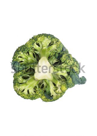 Geschnitten Brokkoli isoliert weiß grünen Markt Stock foto © deandrobot