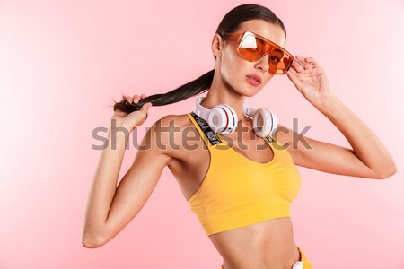 Zdjęcia stock: Portret · sexy · młoda · kobieta · strój · kąpielowy · koktajl