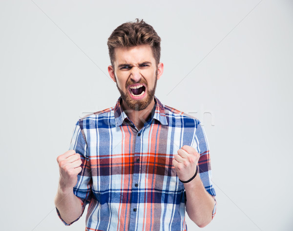 Angry man shouting Stock photo © deandrobot
