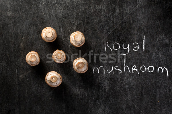 [[stock_photo]]: Haut · vue · champignons · sombre · image · santé