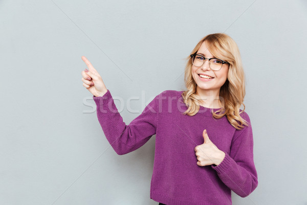 Student with thumb up Stock photo © deandrobot