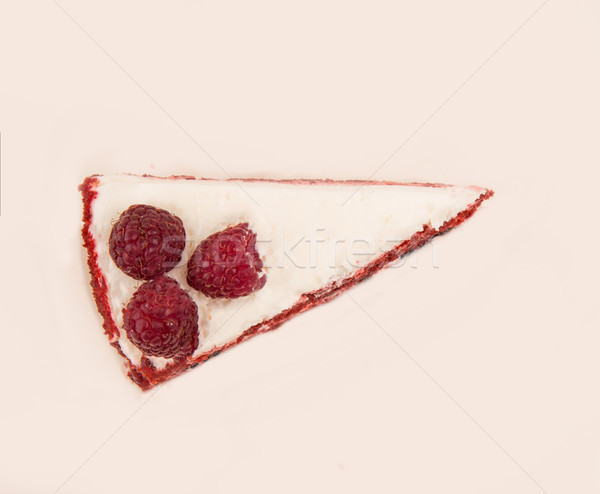 Side view of red pie with berries Stock photo © deandrobot